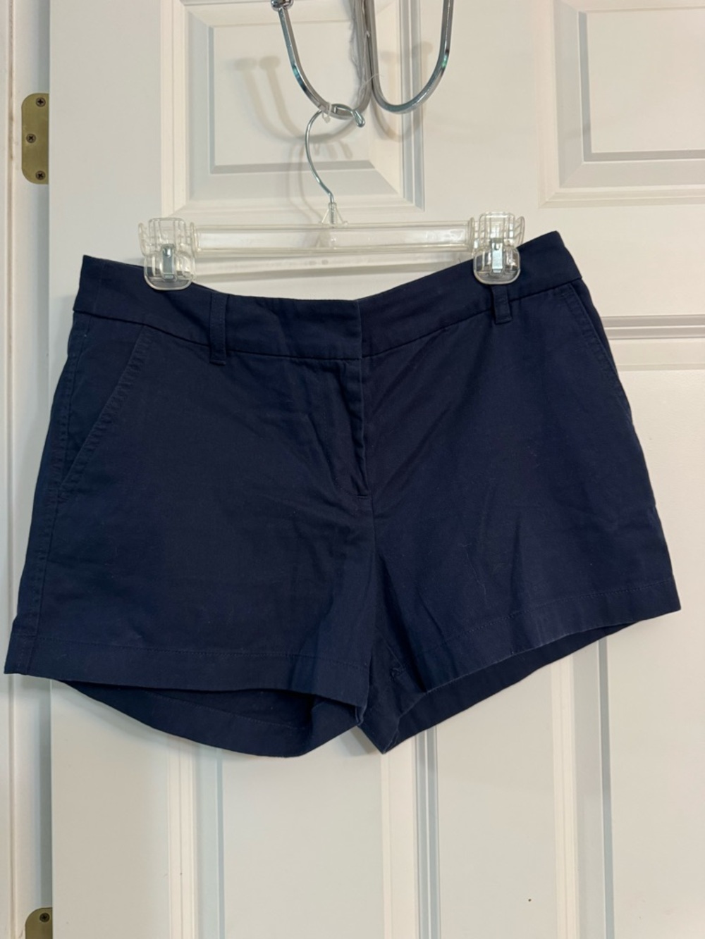 J. Crew Navy Cotton Blend Bermuda Shorts
